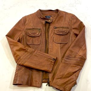 Genuine leather Boston Proper Brown Jacket Size S